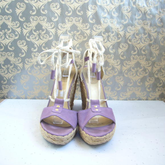 Stuart Weitzman Fez Lilac Espadrille Sandal - 9.5 - Picture 3 of 8